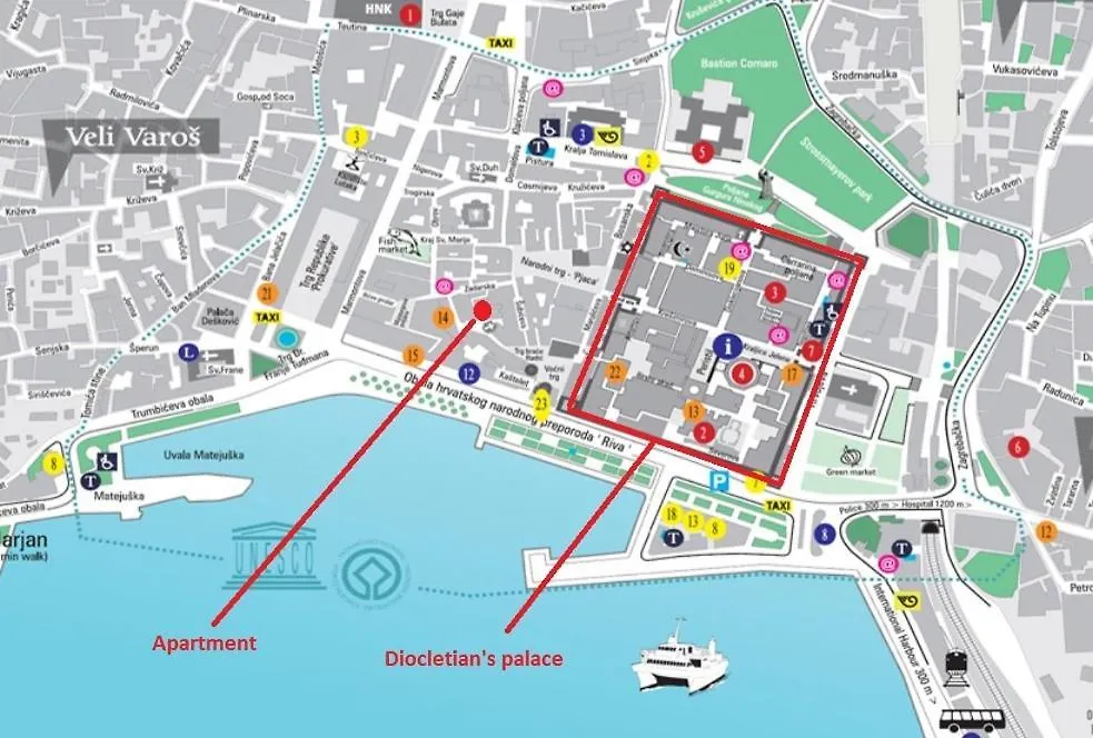 Apartment Ante - Diocletian'S Palace Split Croatie